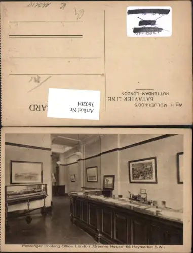 360204,London Passenger Booking Office Greener House Innenansicht