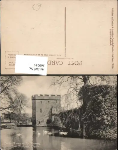 360215,Wells The Palace Gate House with Swands Turm Schwäne