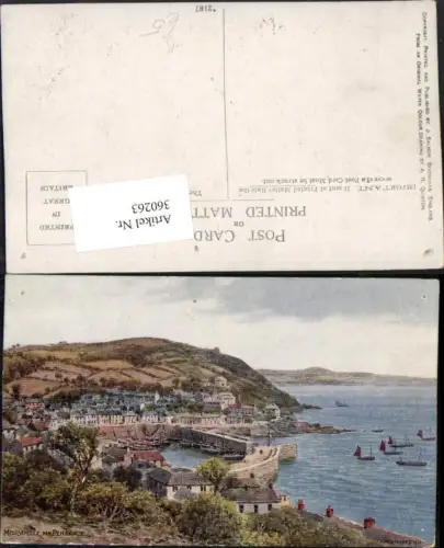 360263,Künstler AK A. R. Quinton Penzance Mousehole Totale Hafen