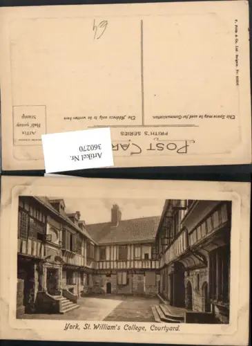 360270,York St. Williams College Courtyard Schule Hof