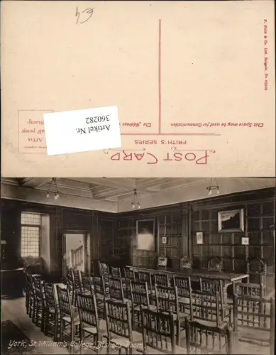 360282,York St. Williams College Bishops Room Schule Innenansicht