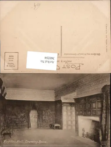 360284,Bakewell Haddon Hall Drawing Room Innenansicht Kamin