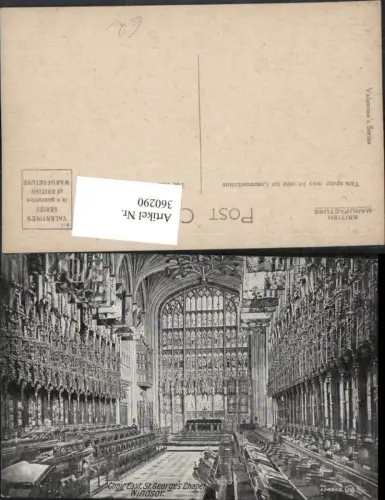 360290,Windsor St. Georges Chapel Choir Kirche Innenansicht Chor