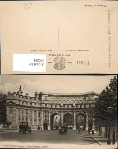 360291,London Admiralty Arch Bogen Tor Straßenansicht