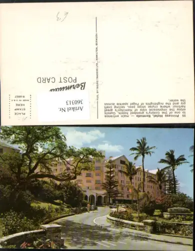 360313,Bermuda Princess Hotel Main entrance to one of the Colonys Hotels