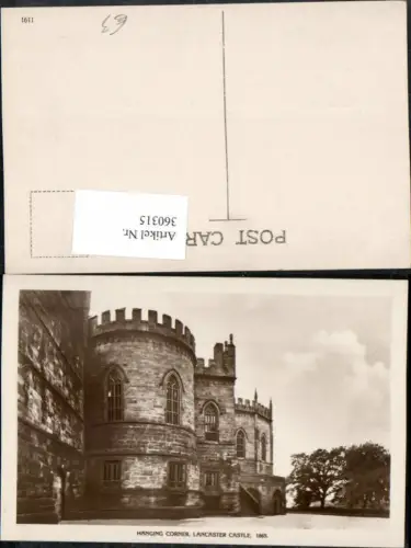 360315,Lancaster Castle Hanging Corner Gefängnis