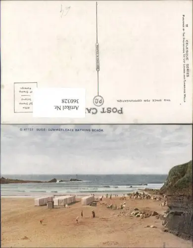 360328,Bude Summerleaze bathing beach Strand Strandleben
