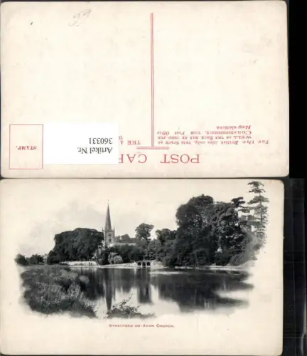 360331,Stratford-on-Avon Church Kirche Fluss