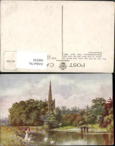 360339,Künstler AK Stratford-on-Avon Church Kirche