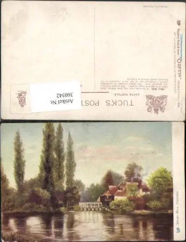 360342,Künstler AK Oxford Iffley Mill Wassermühle Mühle pub Raphael Tuck e Sons 6218