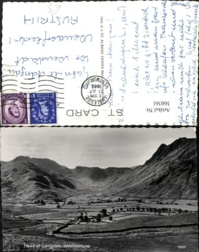 360361,Westmorland Head of Langdale Landschaft Bergkulisse