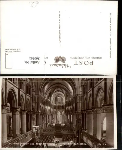 360363,Canterbury Cathedral Presbytery and Trinity Chapel Kirche Innenansicht