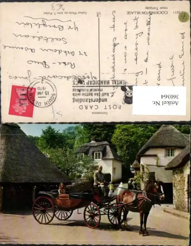 360364,Cockington Village near Torquay Pferdekutsche Kutsche