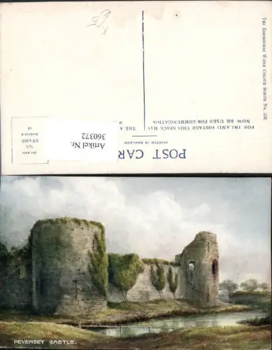 360372,Künstler AK East Sussex Pevensey Castle Festung Burg Türme