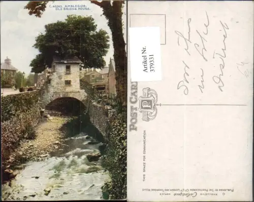 379331,England Ambleside Old Bridge House Brückenhaus Brücke