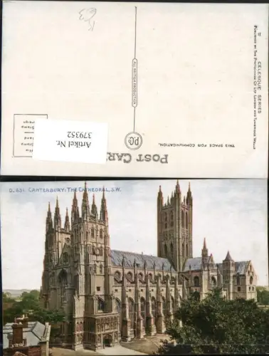 379352,Künstler AK England Canterbury Cathedral Kirche