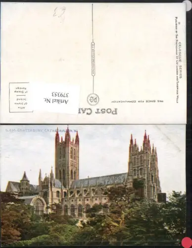 379353,Künstler AK England Canterbury Cathedral Kirche