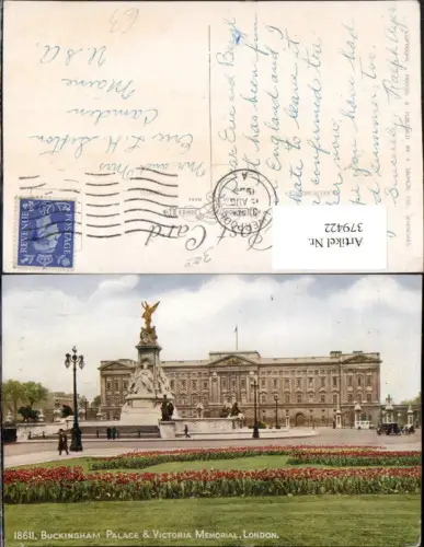 379422,England London Buckingham Palace and Victoria Memorial Palast