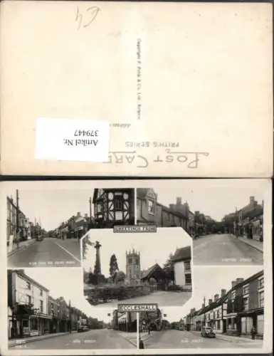 379447,England Staffordshire Eccleshall Church Kirche Straßenansichten Mehrbildkarte