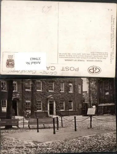 379463,England London Tower of London Tower Green Platz