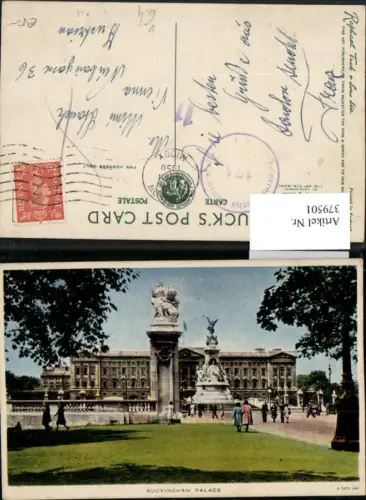 379501,England London Buckingham Palace Monument Palast pub Raphael Tuck e Sons