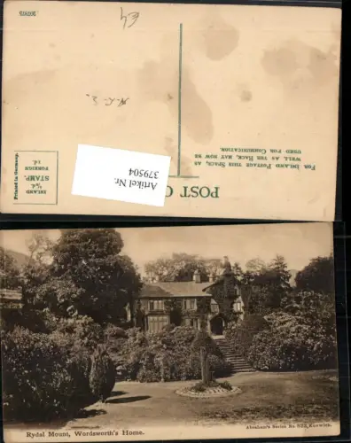 379504,England Ambleside Rydal Mount Wordsworth Home Haus