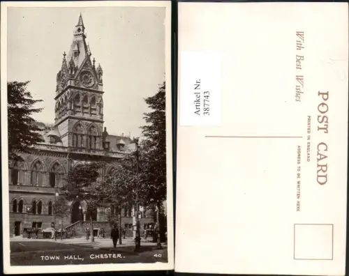 387743,Great Britain England Chester Town Hall Rathaus Turm