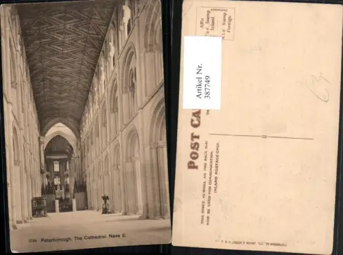 387749,Great Britain England Peterborough Cathedral Kirche Innenansicht