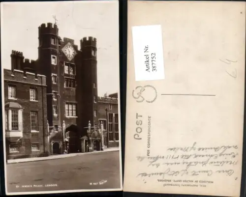 387752,Great Britain England London Westminster St. James Palace Gebäude