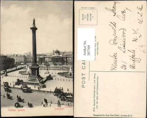 387769,Great Britain England London Trafalgar Square Säule