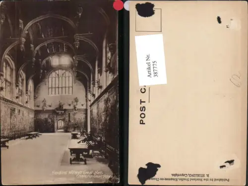 387775,Great Britain England London Hampton Court Palace Wolseys Great Hall Schloss