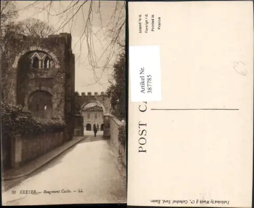 387785,Great Britain England Exeter Rougemont Castle Schloss