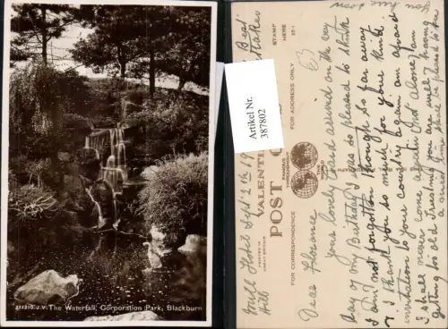 387802,Great Britain England Blackburn Corporation Park Waterfall Wasserfall