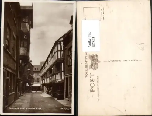 387803,Great Britain England Shrewsbury Butcher Row Straßenansicht