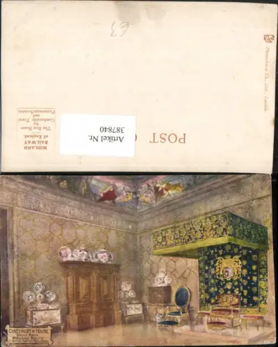 387840,Künstler AK Great Britain England Derbyshire Chatsworth House Throne Room Thronsaal