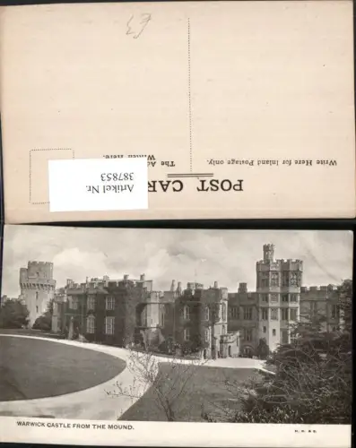 387853,Great Britain England Warwick Castle from the Mound Schloss Burg