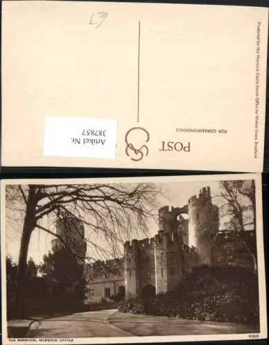 387857,Great Britain England Warwick Castle Barbican Schloss Burg