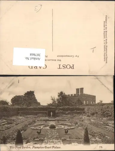 387868,Great Britain England London Hampton Court Palace Pond Garden Garten