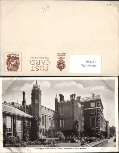 387870,Great Britain England London Hampton Court Palace Orangery and South Front