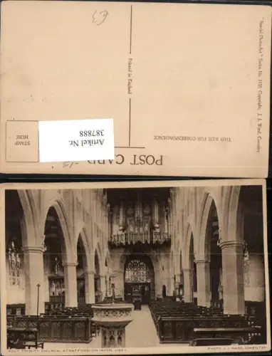 387888,Great Britain England Stratford-on-Avon Holy Trinity Church Kirche Orgel