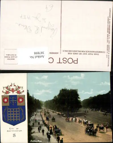 387898,Great Britain England Westminster Rotten Row Straße Kutschen