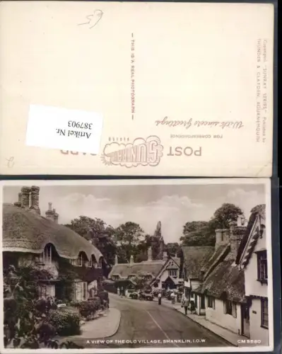 387903,Great Britain England Isle of Wight Shanklin Old Village Häuser Straße