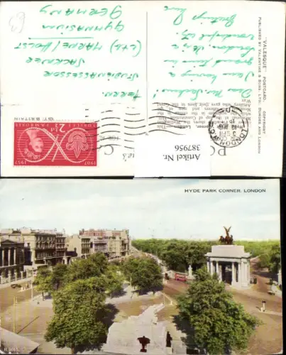 387956,Great Britain England London Hyde Park Corner Tor Bogen