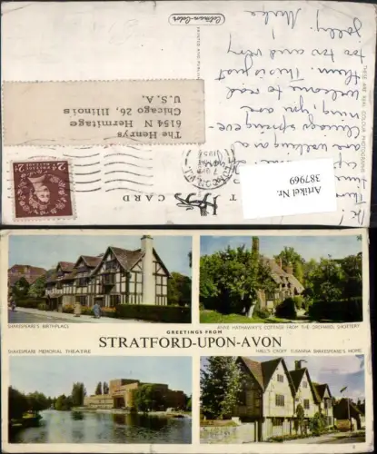 387969,Great Britain England Stratford-upon-Avon Shakespeare Birthplace Theatre Mehrbildkarte