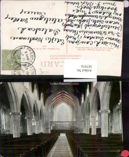 387974,Great Britain England Norfolk Fakenham Church Nave Kirche Innenansicht