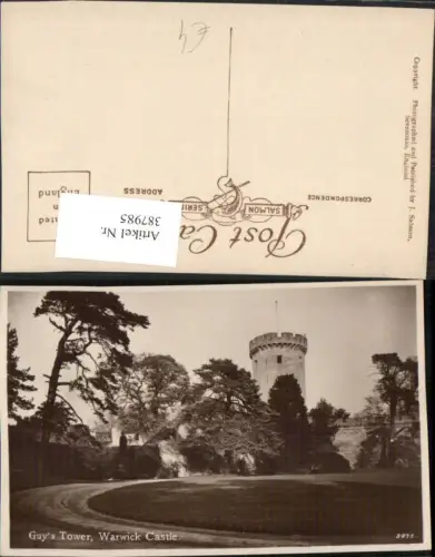 387985,Great Britain England Warwick Castle Guys Tower Turm