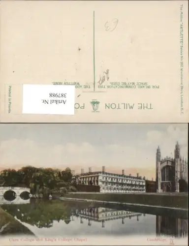387988,Great Britain England Cambridge Clare College and Kings College Chapel Schule