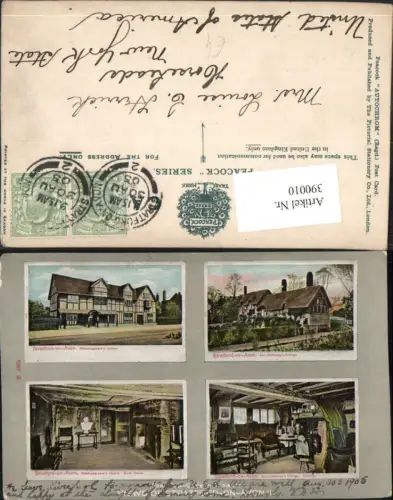 390010,Great Britain England Stratford-on-Avon Shakespeare Ann Hathaway Cottage Mehrbildkarte