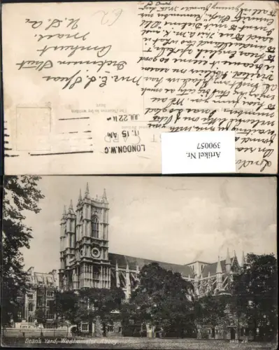 390057,Great Britain England London Westminster Abbey Deans Yard Kirche