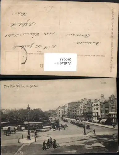 390083,Great Britain England Brighton Old Steine Straße Straßenbahnen